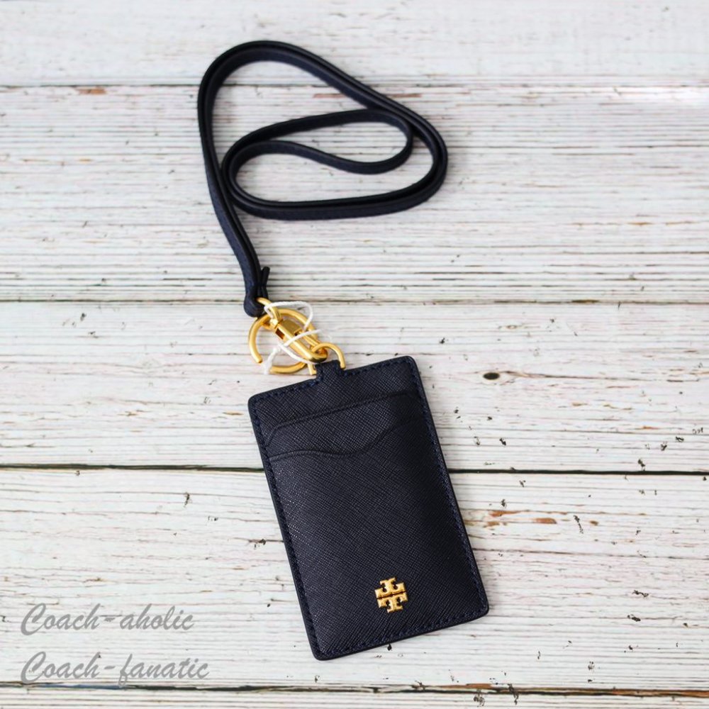 NWT Tory Burch Emerson Leather Lanyard ID Credit Card Holder - Picture 6 of 14
